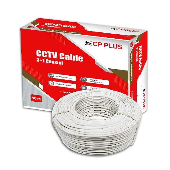 CP PLUS 3+1 Coaxial Copper CCTV Camera Cable